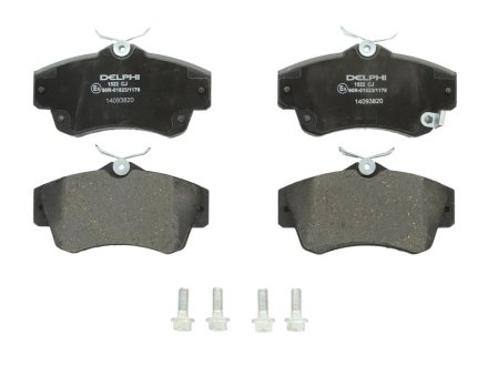 Тормозные колодки дисковые CHRYSLER Pt Cruiser "F "01>> Delphi LP1522