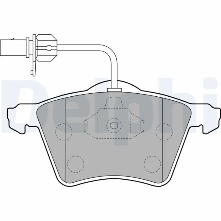A_Тормозные колодки дисковые VW T4 "F "90-03 Delphi LP1529 (фото 1)