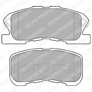 Тормозные колодки дисковые DAIHATSU Sirion "F "05>> Delphi LP1551