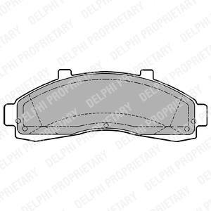 Тормозные колодки, дисковые Delphi LP1625