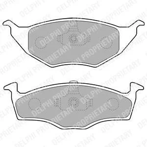Тормозные колодки дисковые AUDI/VW A2/Lupo "F "99>> Delphi LP1675