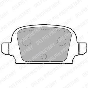 Тормозные колодки дисковые OPEL Combo/Corsa/Tigra "R "00-06 Delphi LP1677