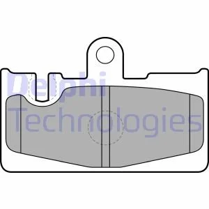 Тормозные колодки дисковые TOYOTA Land Cruiser Prado (J120) "R "00>> Delphi LP1690