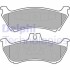 Тормозные колодки дисковые MERCEDES ML(W163) "R "98-05 Delphi LP1692 (фото 1)