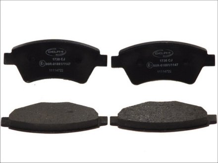 Тормозные колодки дисковые RENAULT Kangoo/Megane/Scenic ''F''00-09 Delphi LP1730