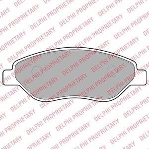 A_ГАЛЬМІВНІ КОЛОДКИ ДИСКОВІ OPEL Corsa "F "06-15 Delphi LP2010