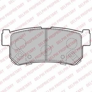 Комплект гальмівних колодок Delphi LP2127