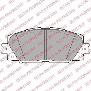Гальмівні колодки дискові LEXUS/TOYOTA CT200h/Prius "F "09>> Delphi LP2135