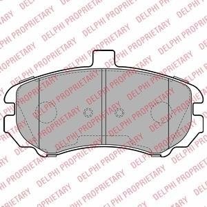A_Тормозные колодки дисковые HYUNDAI Elantra "F "03-05 Delphi LP2150