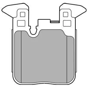 Тормозные колодки, дисковые Delphi LP2660