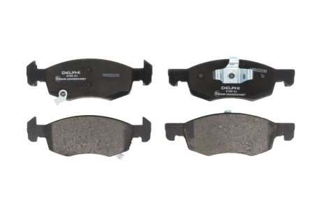 Тормозные колодки, дисковые Delphi LP3163