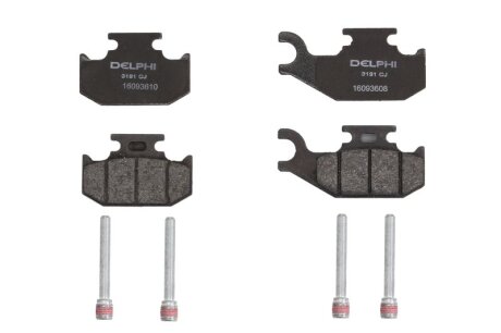Комплект гальмівних колодок Delphi LP3191