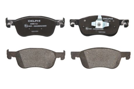 Комплект гальмівних колодок Delphi LP3365