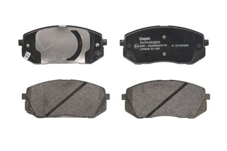 Комплект гальмівних колодок Delphi LP3535