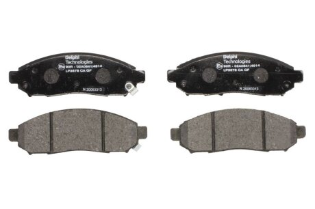 Комплект гальмівних колодок Delphi LP3578