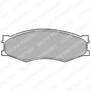 Тормозные колодки, дисковые Delphi LP358