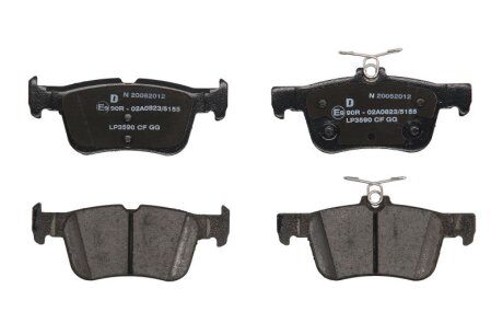 Комплект гальмівних колодок Delphi LP3590