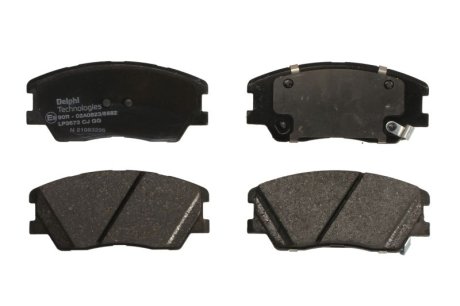 Тормозные колодки, дисковые Delphi LP3673