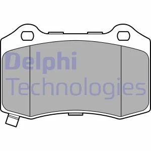 Тормозные колодки, дисковые Delphi LP3676
