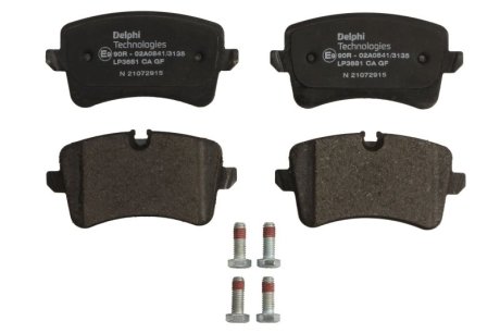 Тормозные колодки, дисковые Delphi LP3681