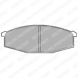 Тормозные колодки дисковые NISSAN Patrol "F "82-97 Delphi LP373