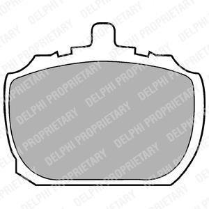A_Тормозные колодки дисковые FORD Transit "F "68-91 Delphi LP45