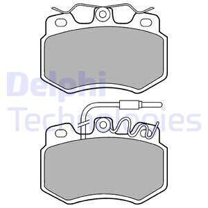 Комплект гальмівних колодок - дискові Delphi LP536