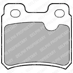 Тормозные колодки, дисковые Delphi LP586