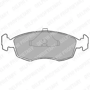Тормозные колодки, дисковые Delphi LP587
