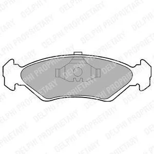 A_Тормозные колодки дисковые FORD Fiesta "F "89-97 Delphi LP591