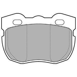 Комплект гальмівних колодок з 4 шт. дисків Delphi LP599