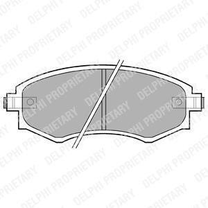 Гальмівні колодки, дискові Delphi LP606