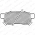 Тормозные колодки дисковые HONDA Civic Coupe "99>> Delphi LP625 (фото 1)