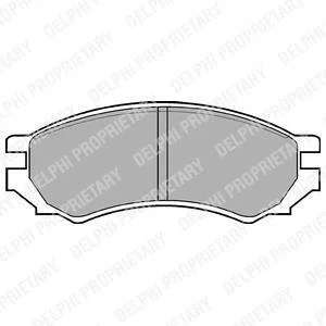 Тормозные колодки, дисковые Delphi LP670