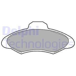 Тормозные колодки, дисковые Delphi LP673