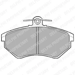 Тормозные колодки дисковые AUDI/SEAT/VW 80/Cordoba/Ibiza/Toledo/Golf/Passat "F "88-99 Delphi LP770