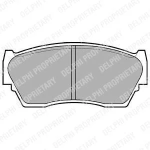 Тормозные колодки, дисковые Delphi LP783