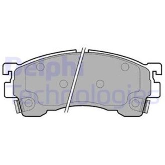 Тормозные колодки дисковые MAZDA Xedos-6/MX-6/626/323/Premacy "F "91-03 Delphi LP801