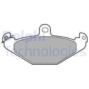 Тормозные колодки дисковые RENAULT Espace/Laguna/Safrane/21 "F "84-02 Delphi LP821