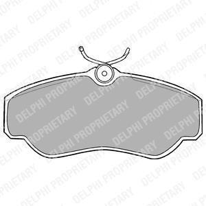 Тормозные колодки, дисковые Delphi LP913