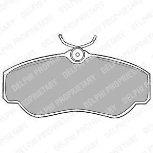 Тормозные колодки, дисковые Delphi LP913