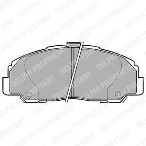 Тормозные колодки, дисковые Delphi LP944