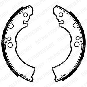 Колодки гальмівні барабанні (комплект 4 шт) Delphi LS1285