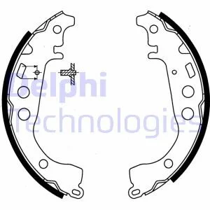 Гальмівна колодка Delphi LS1854