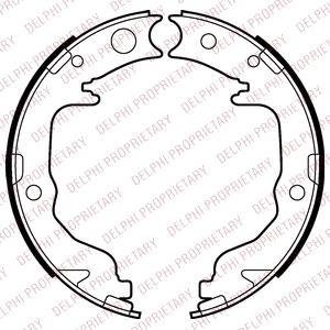 Гальмівні колодки, барабанні Delphi LS2026