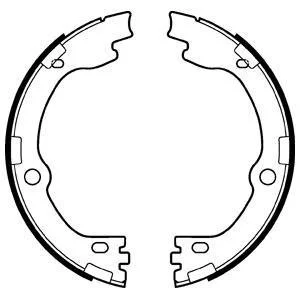 Тормозные колодки, барабанные Delphi LS2119