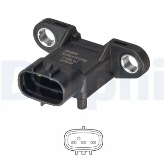 Датчик тиску впускного колектора TOYOTA ''1.3-2.5 "09>> Delphi PS2008012B1