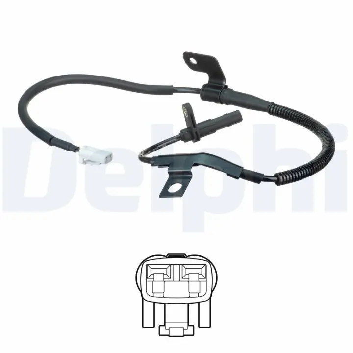 Датчик ABS передн Лів KIA SORENTO I 2.5D/3.3 05.06-12.11 Delphi SS20621 (фото 1)