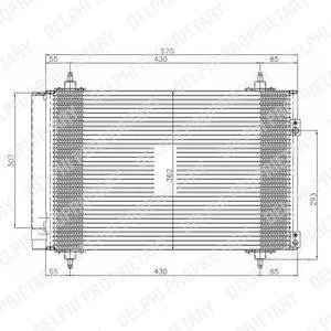 Радиатор кондиционера CITROEN/PEUGEOT Berlingo/Jumper/308/Expert/Partner "1,4-2,0 "02>> Delphi TSP0225548