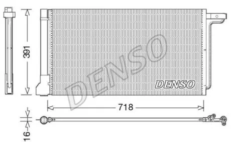 Радиатор кондиционера Denso FORD C-Max/Focus/Grand "1,6 "10-20 DENSO DCN10028